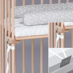 Babybay Cama Co-Sleep Boxspring - natural sem tratamento