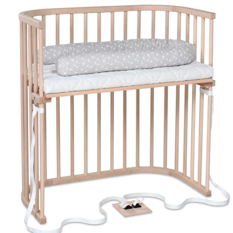 Babybay Cama Co-Sleep Boxspring - natural sem tratamento