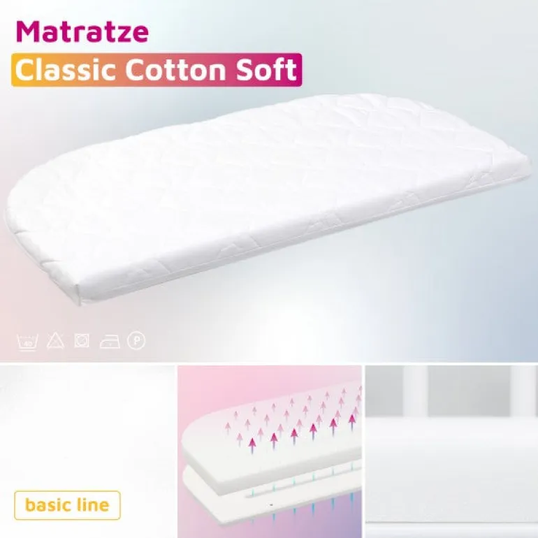 Babybay Colchão Cama Co-Sleep Maxi e Boxspring - Classic Cotton Soft
