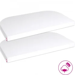 Babybay 2 Lençóis Ajustáveis Jersey Deluxe para modelo Original - branco