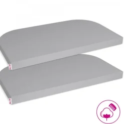 Babybay 2 Lençóis Ajustáveis Jersey Deluxe para modelo Original - gris
