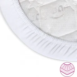 Babybay Lençol Ajustável Jersey Deluxe Algodão Orgânico para Maxi, Midi, Boxspring, Comfort e Comfort Plus - branco