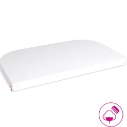 Babybay Lençol Ajustável Jersey Deluxe Algodão Orgânico para modelo Original - branco