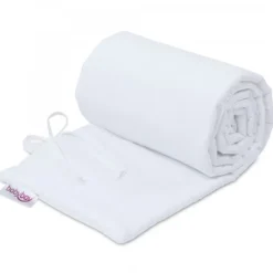 Babybay Protetor de Grades Algodão Orgânico para Maxi, Boxspring, Comfort e Comfort Plus - branco