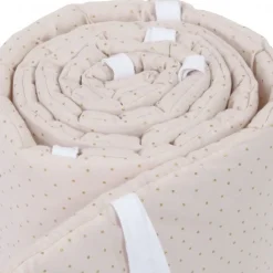 Babybay Protetor de Grades Algodão Orgânico Royal para Maxi, Boxspring, Comfort e Comfort Plus - beige