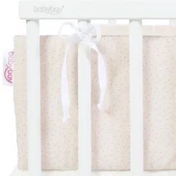 Babybay Protetor de Grades Algodão Orgânico Royal para modelo Original - beige