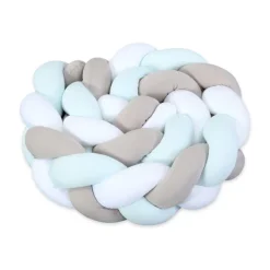 Babybay Rolo Trançado para todos os modelos - branco/beige/aqua