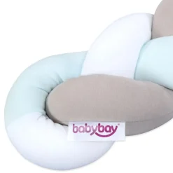Babybay Rolo Trançado para todos os modelos - branco/beige/aqua