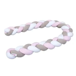 Babybay Rolo Trançado para todos os modelos - branco/beige/rosado