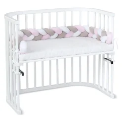 Babybay Rolo Trançado para todos os modelos - branco/beige/rosado