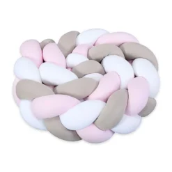 Babybay Rolo Trançado para todos os modelos - branco/beige/rosado