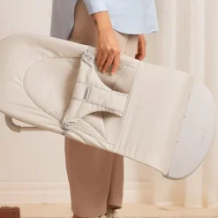 BabyBjorn Espreguiçadeira Balance Soft Woven/Jersey/Mesh - Beige Claro