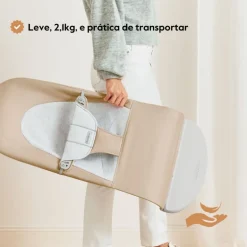 BabyBjorn Espreguiçadeira Balance Soft Woven/Jersey - Gris Oscuro/Gris Claro