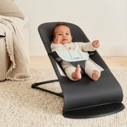 BabyBjorn Espreguiçadeira Balance Soft Woven/Jersey - Gris Oscuro/Gris Claro