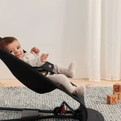 BabyBjorn Espreguiçadeira Balance Soft Woven - Negro/Gris Oscuro