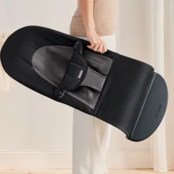 BabyBjorn Espreguiçadeira Balance Soft Woven - Negro/Gris Oscuro
