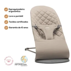 BabyBjorn Espreguiçadeira Bliss Woven Classic - Gris Arena