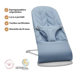 BabyBjorn Espreguiçadeira Bliss Woven Pétala - Azul