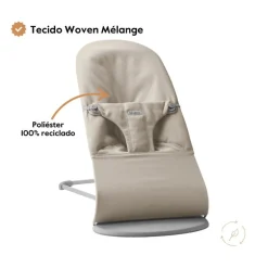 BabyBjorn Espreguiçadeira Bliss Woven Melange - Rosa Claro