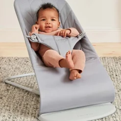 BabyBjorn Espreguiçadeira Bliss Woven Pétala - Gris Claro