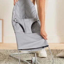 BabyBjorn Espreguiçadeira Bliss Woven Pétala - Gris Claro