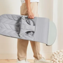 BabyBjorn Espreguiçadeira Bliss Woven Pétala - Gris Claro