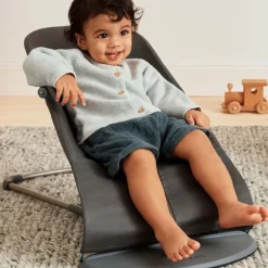 BabyBjorn Espreguiçadeira Bliss Woven Classic - Antracita