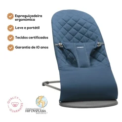 BabyBjorn Espreguiçadeira Bliss Woven Classic - Azul Medianoche
