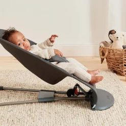 BabyBjorn Espreguiçadeira Bliss Woven Pétala - Antracita