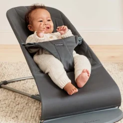 BabyBjorn Espreguiçadeira Bliss Woven Pétala - Antracita