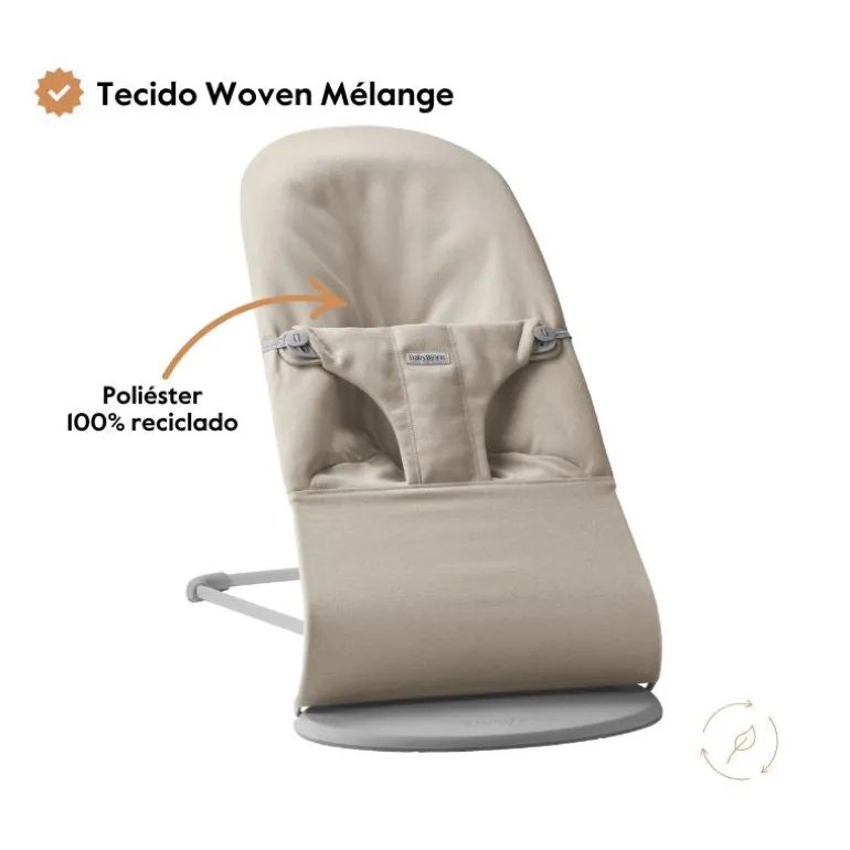 BabyBjorn Espreguiçadeira Bliss Woven Melange - Azul