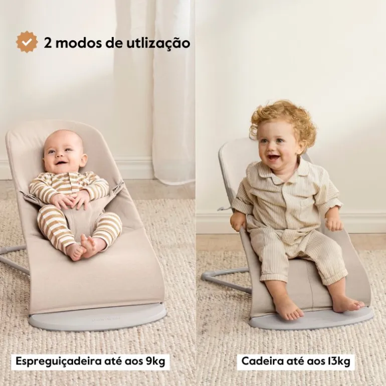 BabyBjorn Espreguiçadeira Bliss Woven Melange - Azul