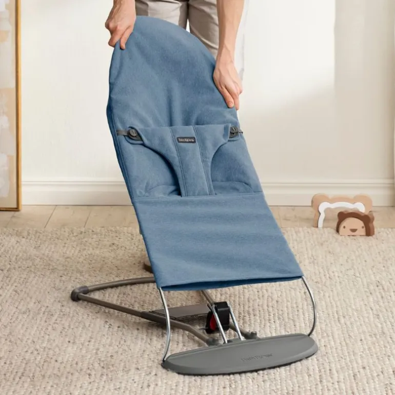 BabyBjorn Espreguiçadeira Bliss Woven Melange - Azul