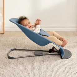 BabyBjorn Espreguiçadeira Bliss Woven Melange - Azul