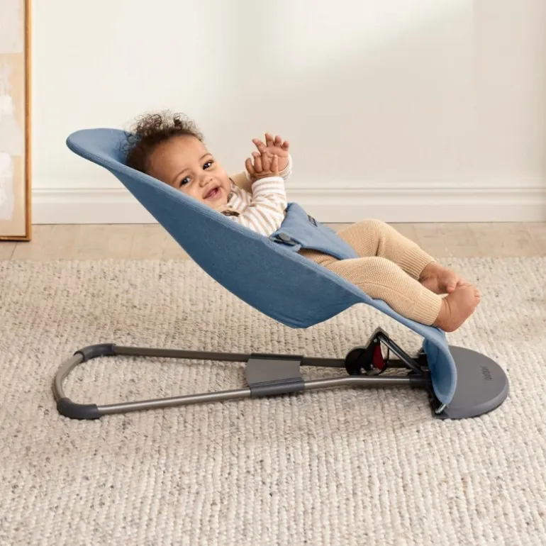 BabyBjorn Espreguiçadeira Bliss Woven Melange - Azul