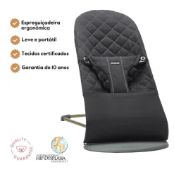 BabyBjorn Espreguiçadeira Bliss Woven Classic - Negro