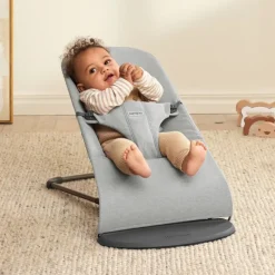 BabyBjorn Espreguiçadeira Bliss Woven Melange - Gris Claro