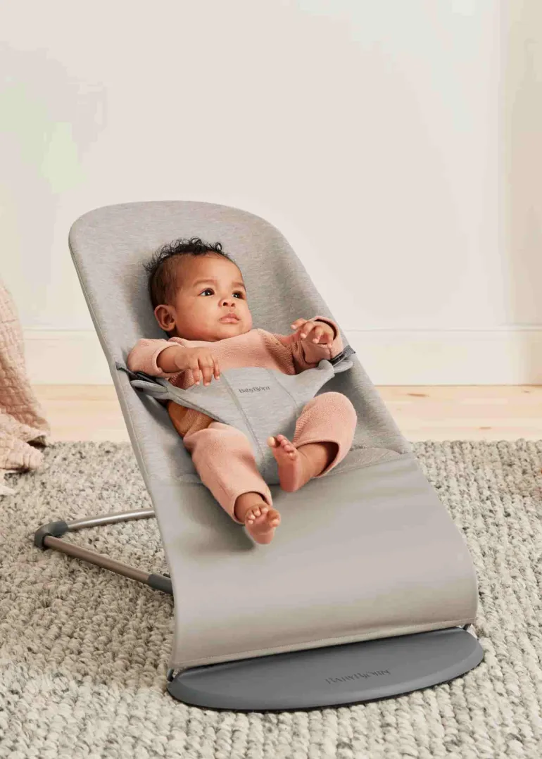 BabyBjorn Espreguiçadeira Bliss 3D Jersey - Gris Arena