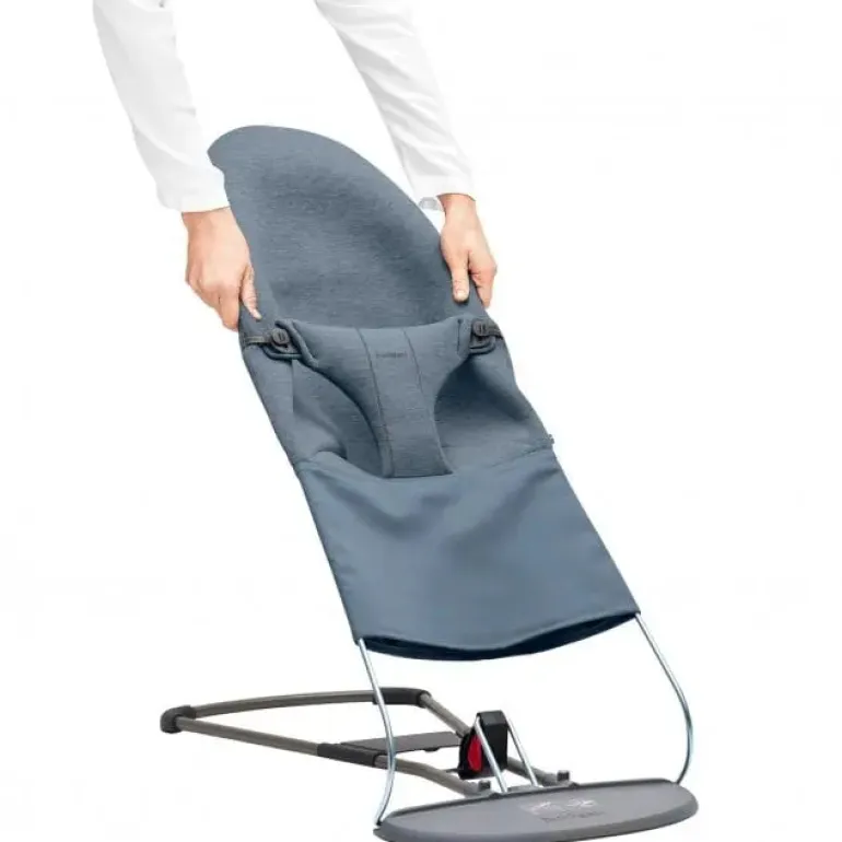 BabyBjorn Forra para Espreguiçadeira Bliss Jersey - Azul Grisaceo