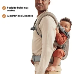 Babybjorn Mochila Porta Bebé Harmony - Plata Mesh