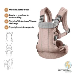 Babybjorn Mochila Porta Bebé Harmony - Rosa Palo Mesh