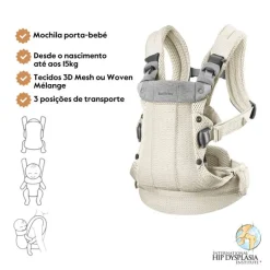 Babybjorn Mochila Porta Bebé Harmony - Creme Mesh