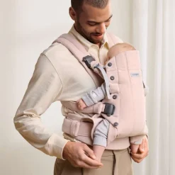 Babybjorn Mochila Porta Bebé Harmony Woven Melange - Rosa Claro