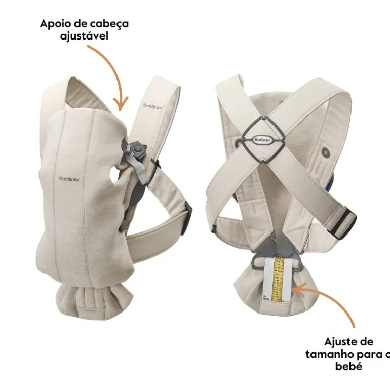 BabyBjorn Mochila Porta Bebé Mini Mesh - Negro