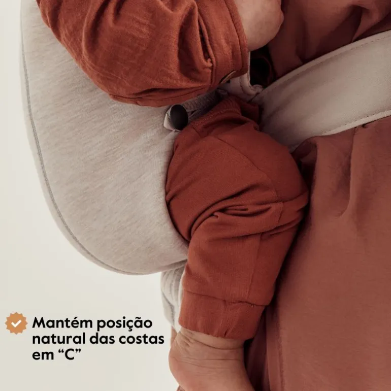BabyBjorn Mochila Porta Bebé Mini Woven - Beige