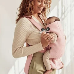 BabyBjorn Mochila Porta Bebé Mini 3D Jersey - Rosa Claro