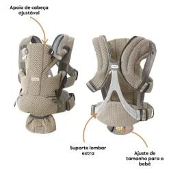BabyBjorn Mochila Porta Bebé Move Mesh - Azul Marino