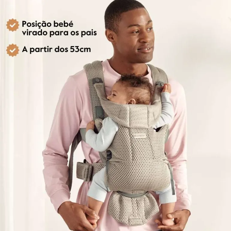 BabyBjorn Mochila Porta Bebé Move Mesh - Azul Marino