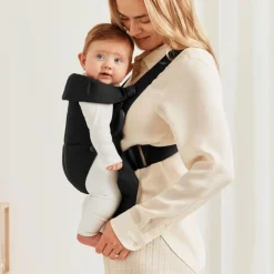 BabyBjorn Mochila Porta Bebé Mini Cotton - Negro