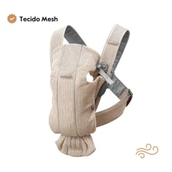 BabyBjorn Mochila Porta Bebé Mini Mesh - Rosa Perla